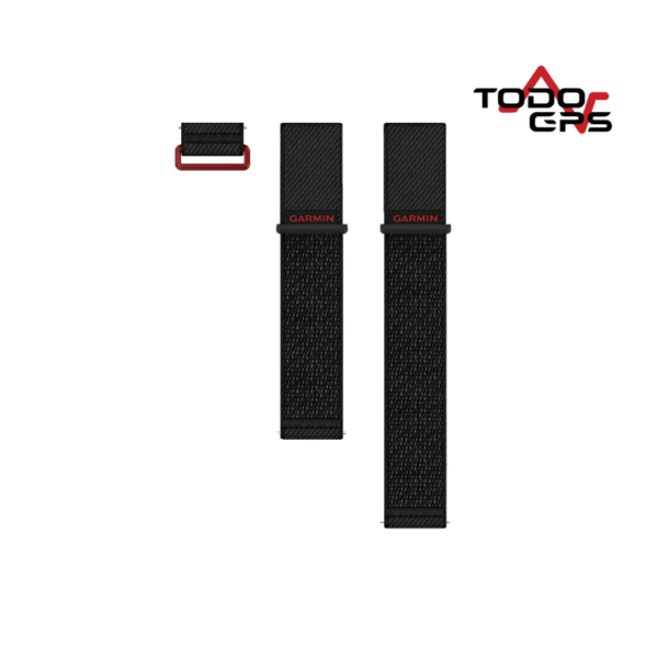 Correas de desmontaje rápido (24 mm) ComfortFit de nailon en negro