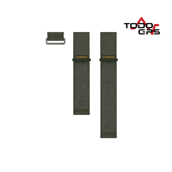 Correas de desmontaje rápido (24 mm) ComfortFit de nailon en verde