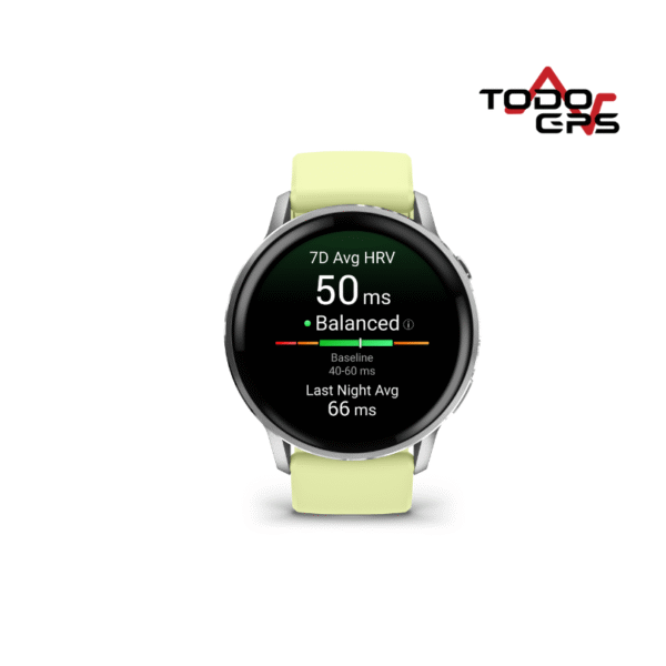 Smartwatch Garmin Venu 4 - 45 mm plata/amarillo - Image 4