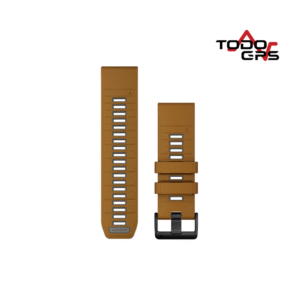 Correa de reloj QuickFit 26 de Silicona gris /naranja otoño