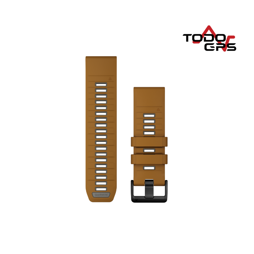 Correa de reloj QuickFit 26 de Silicona gris /naranja otoño