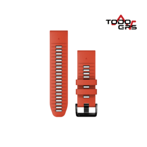 Correas de reloj QuickFit® 22 Silicona color gris/rojo