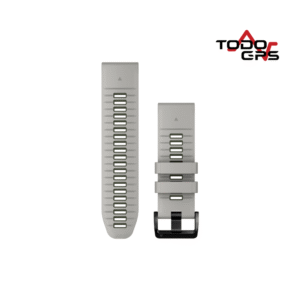 Correas de reloj QuickFit® 22 Silicona color verde/gris