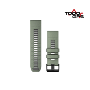 Correas de reloj QuickFit® 22 Silicona color verde/grafito