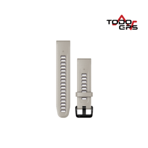 Correa de reloj QuickFit® 20 Silicona color blanca/gris