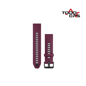 Correa de reloj QuickFit® 20 Silicona color Merlot/Grafito