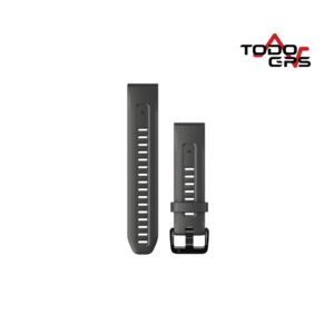 Correa de reloj QuickFit® 20 Silicona gris oscuro