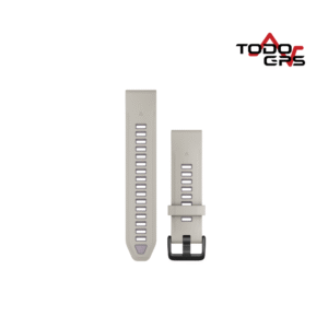 Correa de reloj QuickFit® 20 Silicona color gris niebla/lavanda