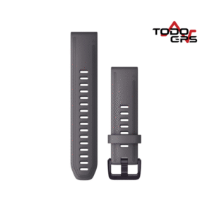 Correa de reloj QuickFit® 20 Silicona marron, componente en amatista