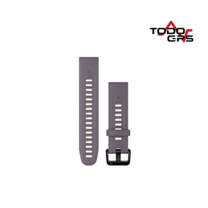 Correa de reloj QuickFit® 20 Silicona color blanca/morada