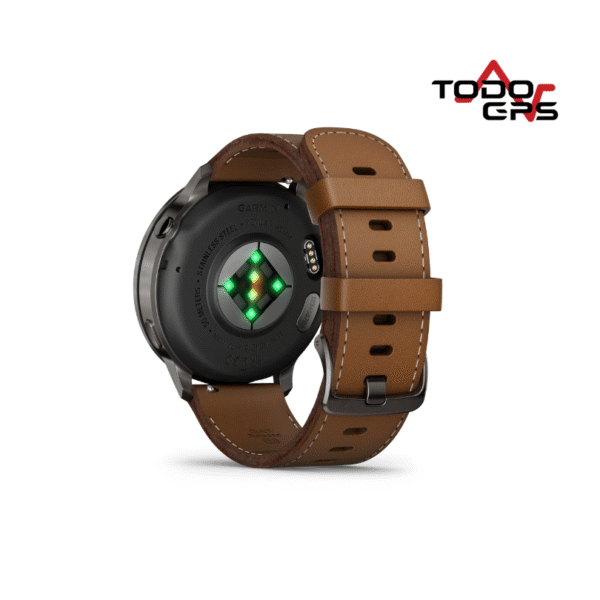 Smartwatch Garmin Venu 4 - 45 mm correas cuero y negra - Image 7