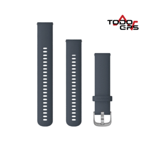 Correas de rápida liberación (20 mm) color Azul granito, hebilla plateada