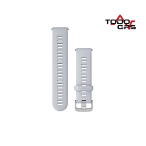 Correas de rápida liberación (22 mm) Silicona Blanco, hebilla plateada