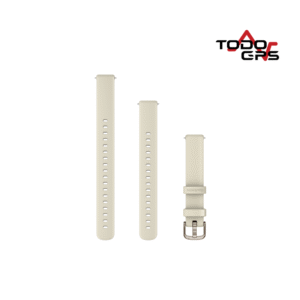 Correas para Lily® 2 (14 mm) Silicona color coco, hebilla en oro crema