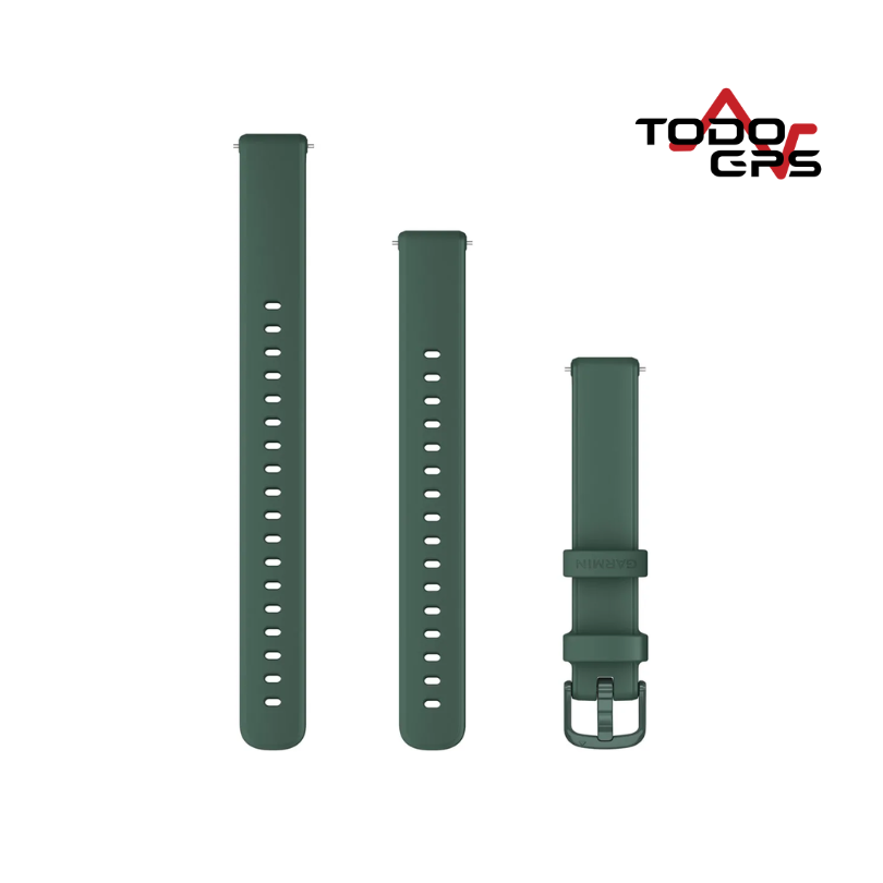 Correas para Lily® 2 (14 mm) Silicona verde con componentes de montaje verde