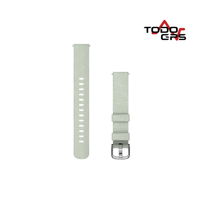 Correas para Lily® 2 (14 mm) nylon gris salvia, hebilla plateada