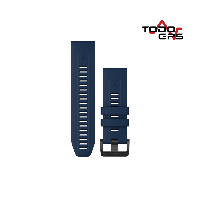 Correa de reloj QuickFit 26 de Silicona azul militar
