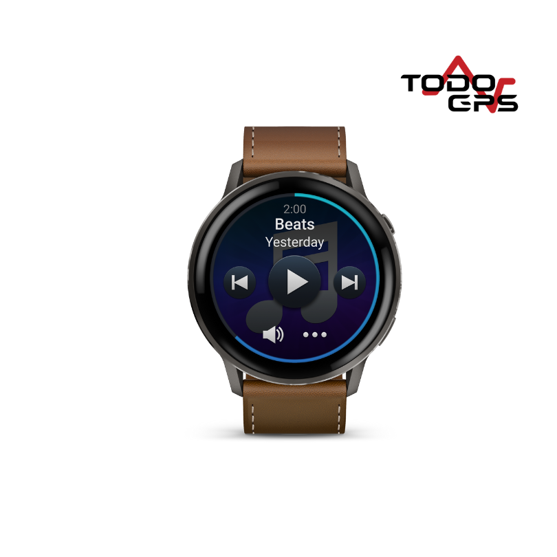 Smartwatch Garmin Venu 4 - 45 mm correas cuero y negra - Image 3