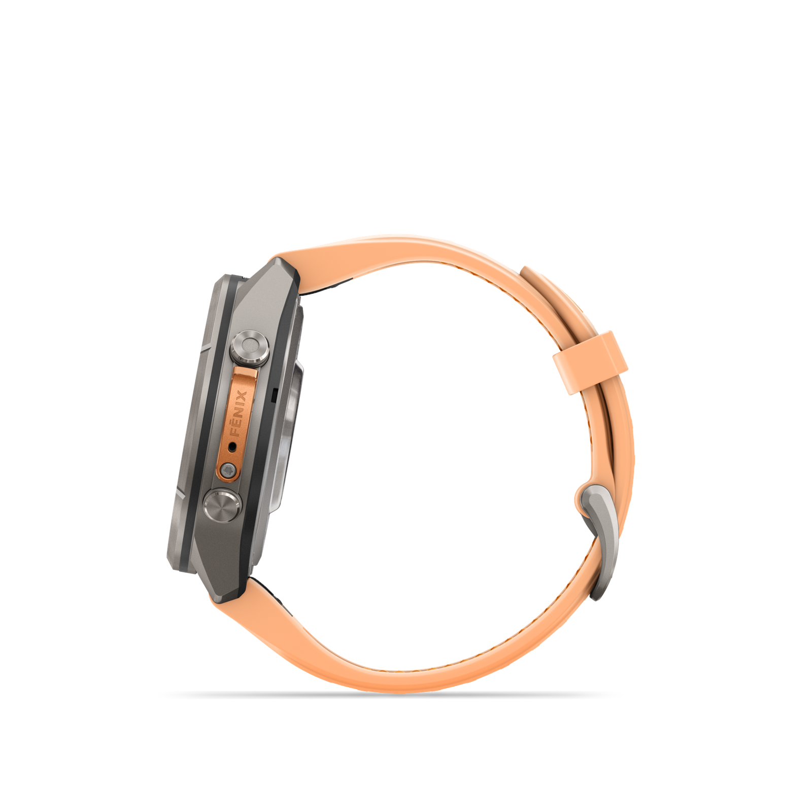 fénix 9 Pro – 43mm Titanio con correa de silicona en rosa/naranja - Imagen 4