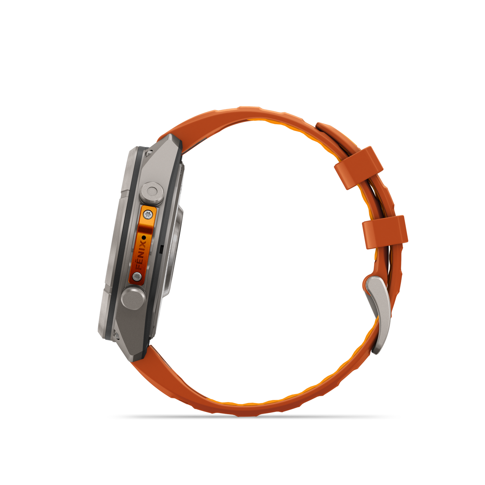 fénix 9 Pro – 47mm Titanio con correa de silicona naranja - Imagen 4