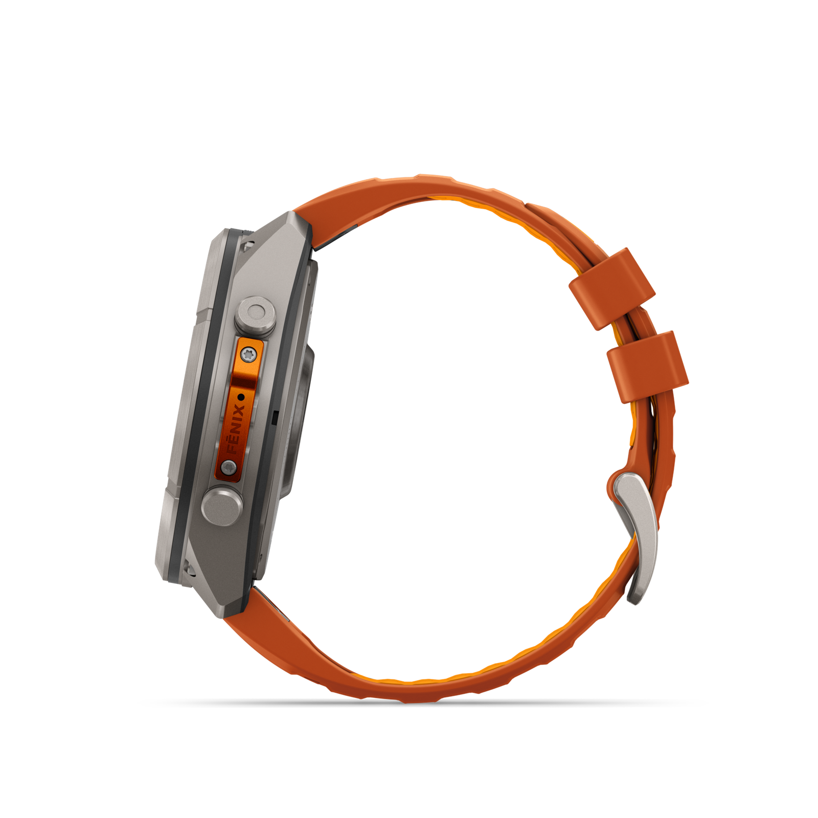 fénix 9 Pro – inReach, 51mm Titanio con correa de silicona naranja - Imagen 4